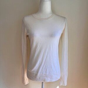 Theory Kralla Ice White Preen Pullover Sweater Womens New Size S